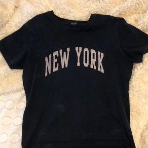 navy blue new york brandy shirt